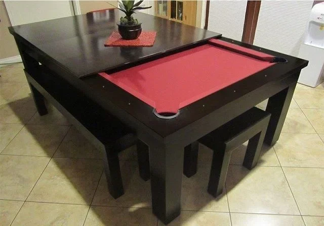 New Release 3 in 1 luxury pool table modern style dining professional billiards table with dining top and ping pong