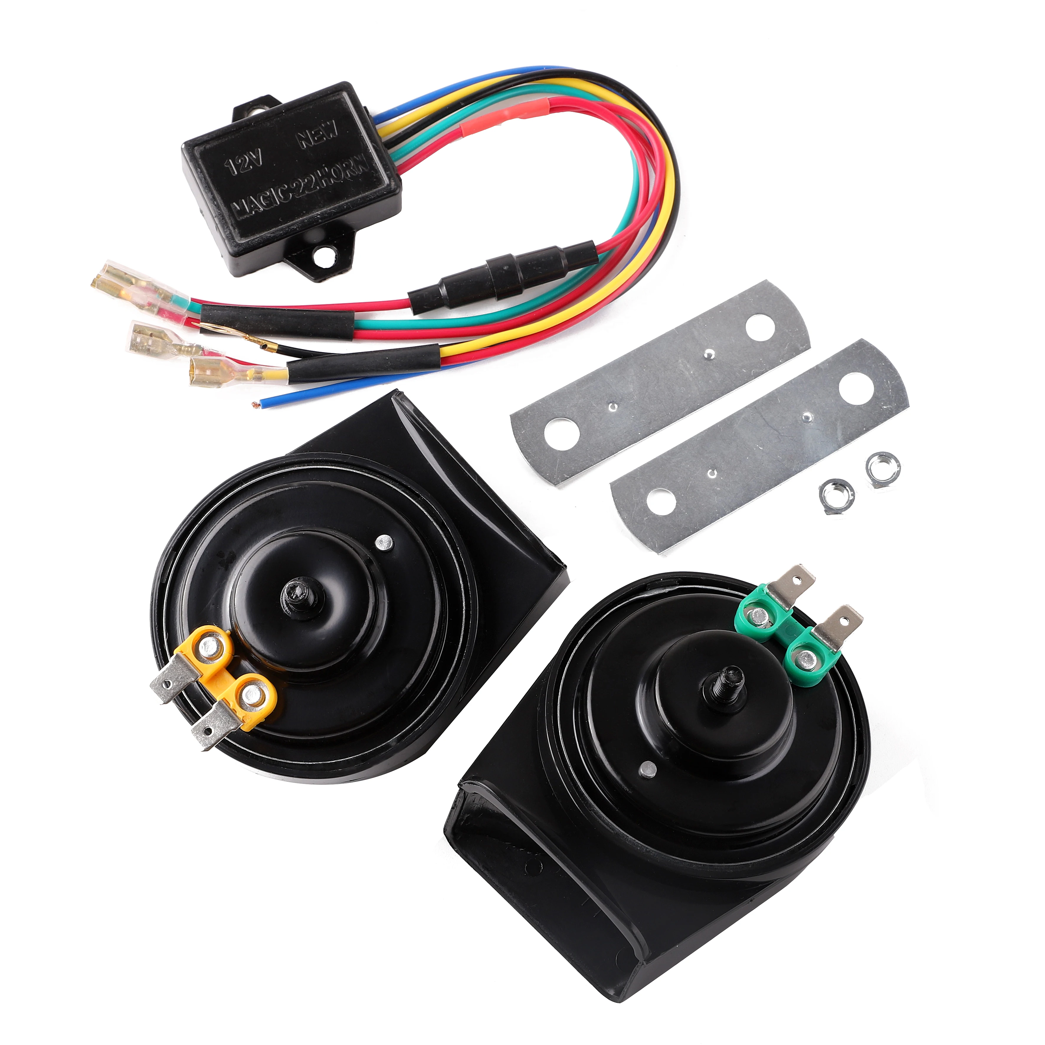 12V Snail Horn Magic 22 Sound Horn 115dB Electronic Horn loud car klaxon