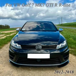 For VW Golf 7 MK7 GTI R Rline 2012 2013 2014 2015 2016 2017 2018 Front Bumper Lip Spoiler Lower Guard Plate Splitter Board Blade