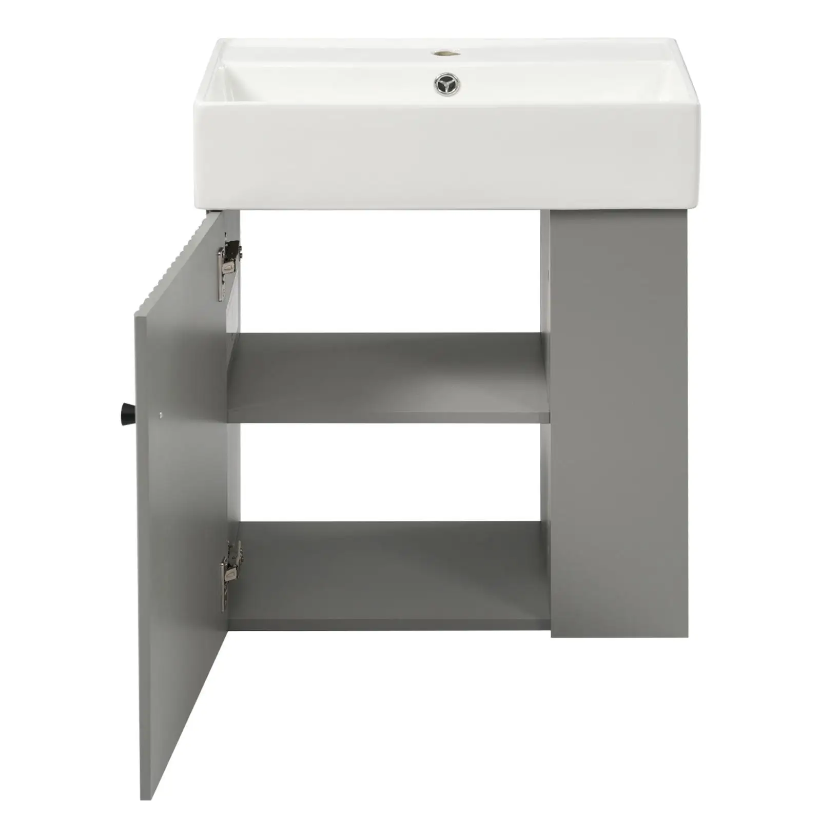 

Современная подвесная тумба для ванной с керамической раковиной и небольшим шкафчиком, с волнообразным узором, для современных компактных ванных комнат