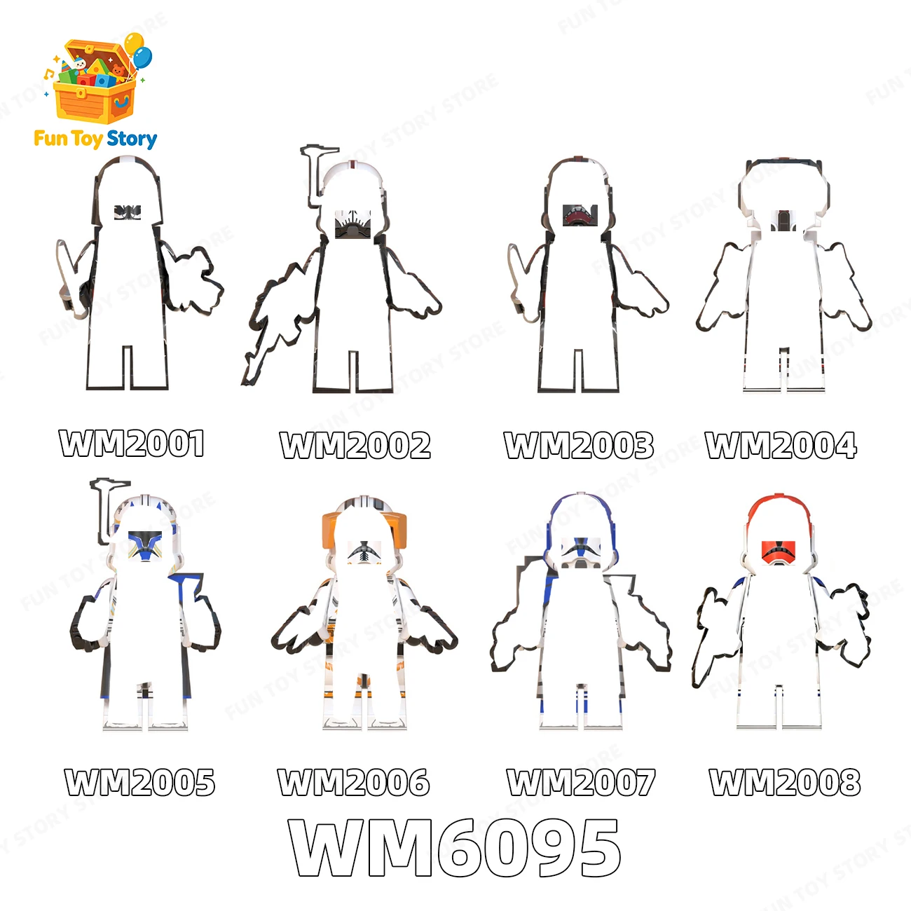 WM6095 Jouet de construction en blocs sur le thème du cinéma et de la télévision, collectionnés par les passionnés de films et de télévision, cadeau pour les personnes