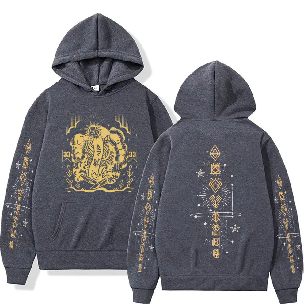 Game Clair Obscur Expedition 33 Merch Hoodie Men Otaku Lover Casual Oversized Sweatshirt Male Cosplay Vintage Pullover Hoodies