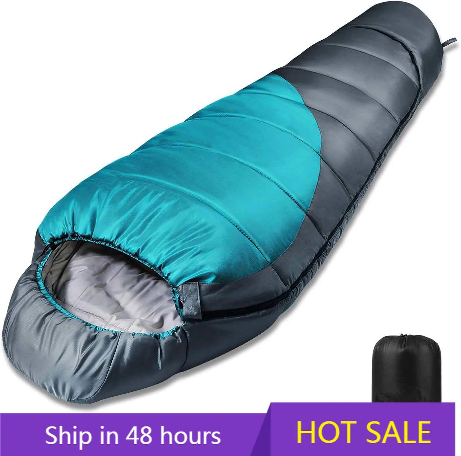 

YTYIN Forceatt Cold Weather Comfortable Mummy Sleeping Bag -10C 15C Waterproof Duck Filling Super Long Length for Outdoor Travel