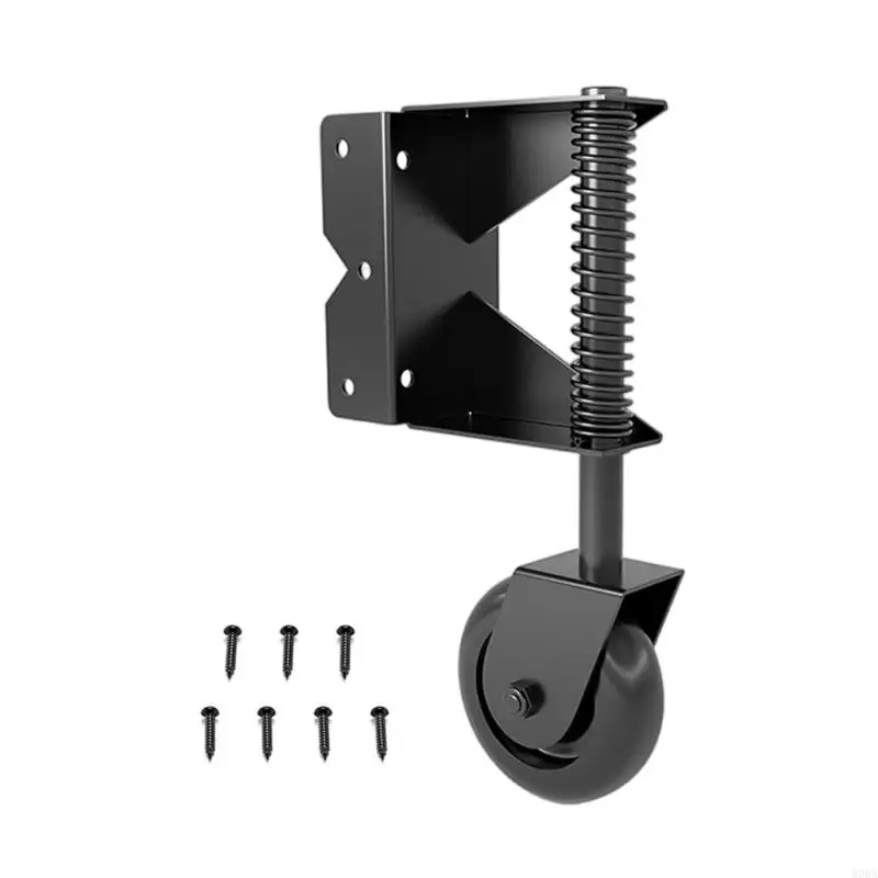 4inch Universals Gate Casters Replacement Spring Loaded Gate Wheel Hardware 