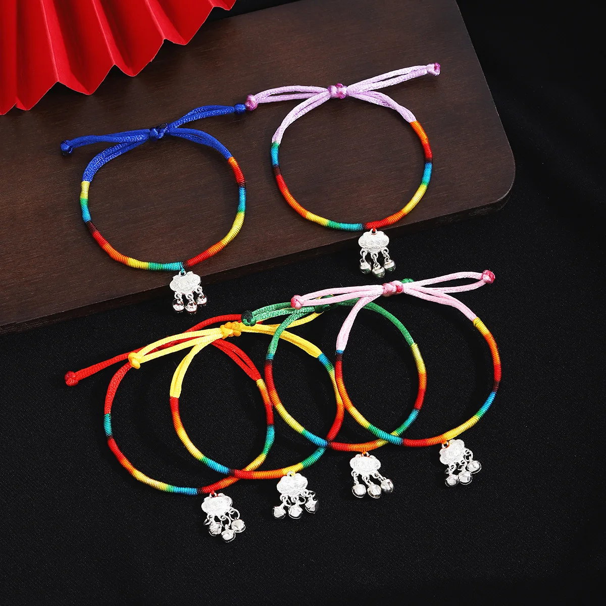 Chinese Loong Boat Festival Bracelet Adjustable Ethnic Woven Hand Rope Cute Zongzi Pendant Colorful Peace Lucky Bracelet