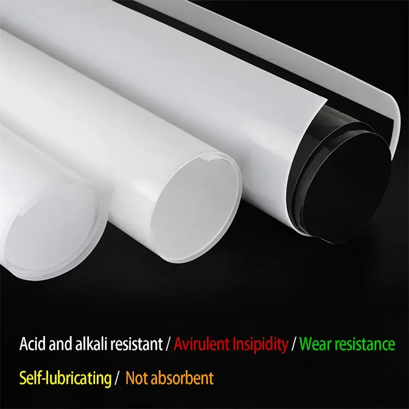

PE HDPE Polyethylene Board White Black Color Wear-Resistant Plastic Sheet Waterproof Pad 0.3/0.5/0.8/1/1.2/2/5/10/20mm Thick