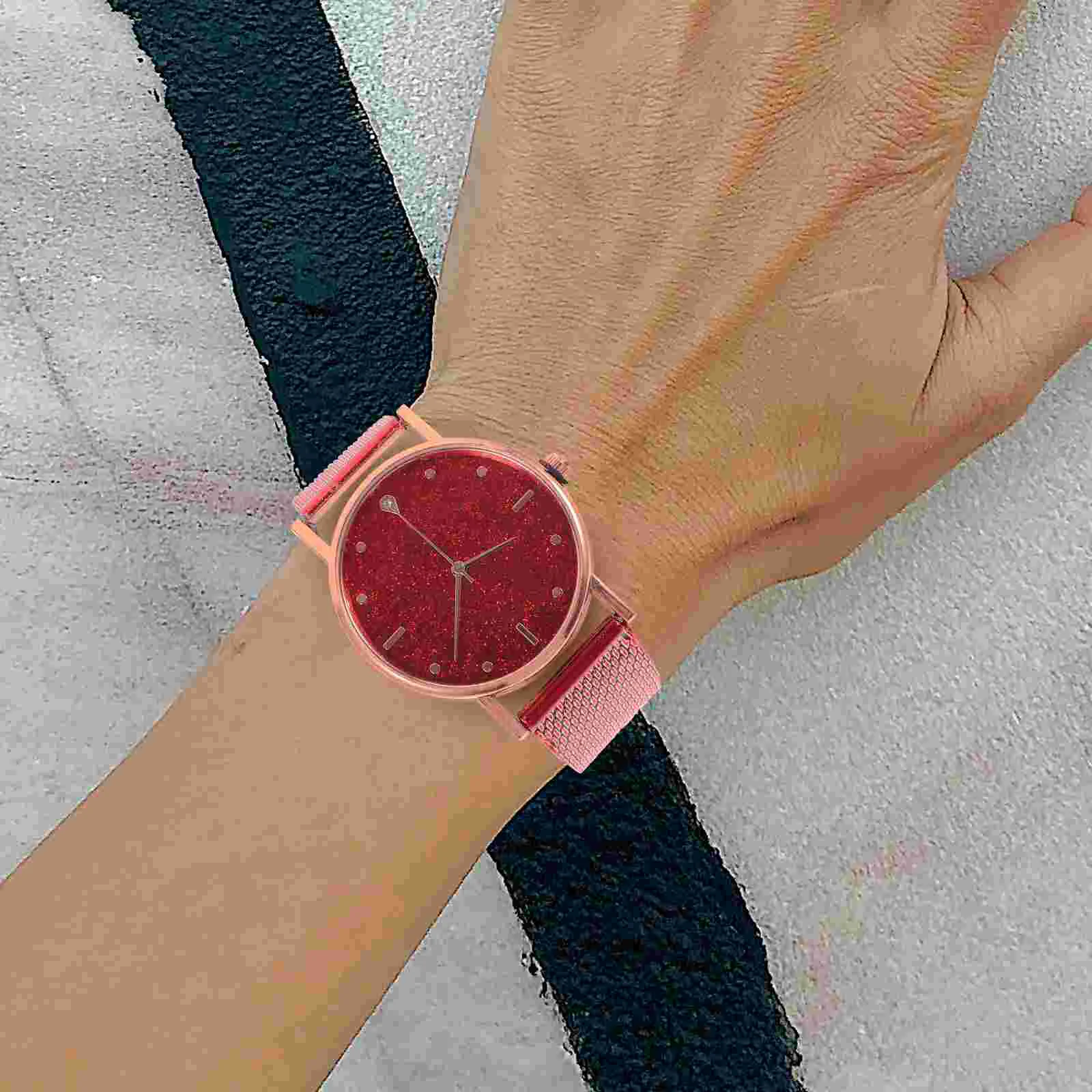 Ladies Watch Lady Belt Girls Adjustable Fashion Women Wristwatch Versatile Graceful Leisure Casual Stopwatch