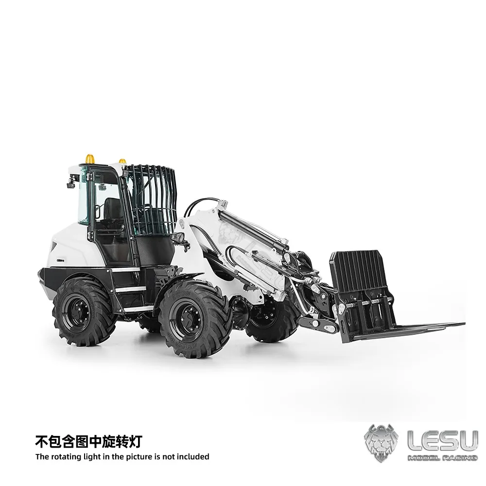 LESU 1/14 AT1050 RC Hydraulic Loader Telescopic Arm Model Radio Control Truck Light Sound Painted Assembled Car Vehicle Model