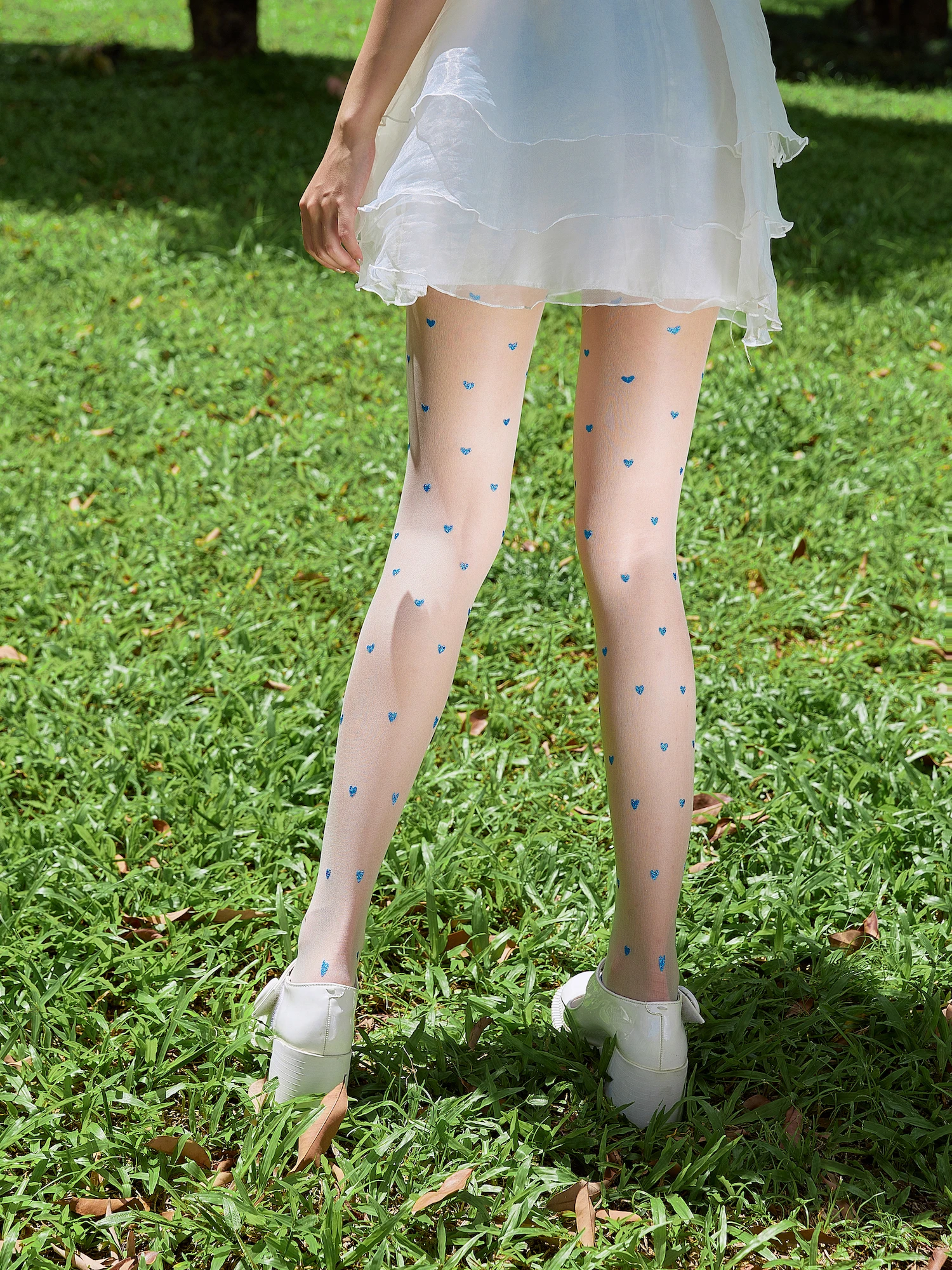 Cute lovely hearts New Designs tights print pantyhose for womens sheer white blue black gold pink red loves stockings