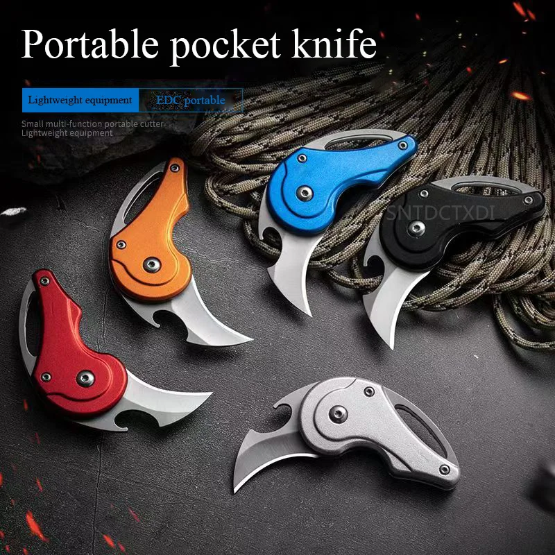 

Outdoor Keychain Folding Knife EDC Key Knife Survival Knives Portable Self-defense Pocket Knife For Box Cutter Camping