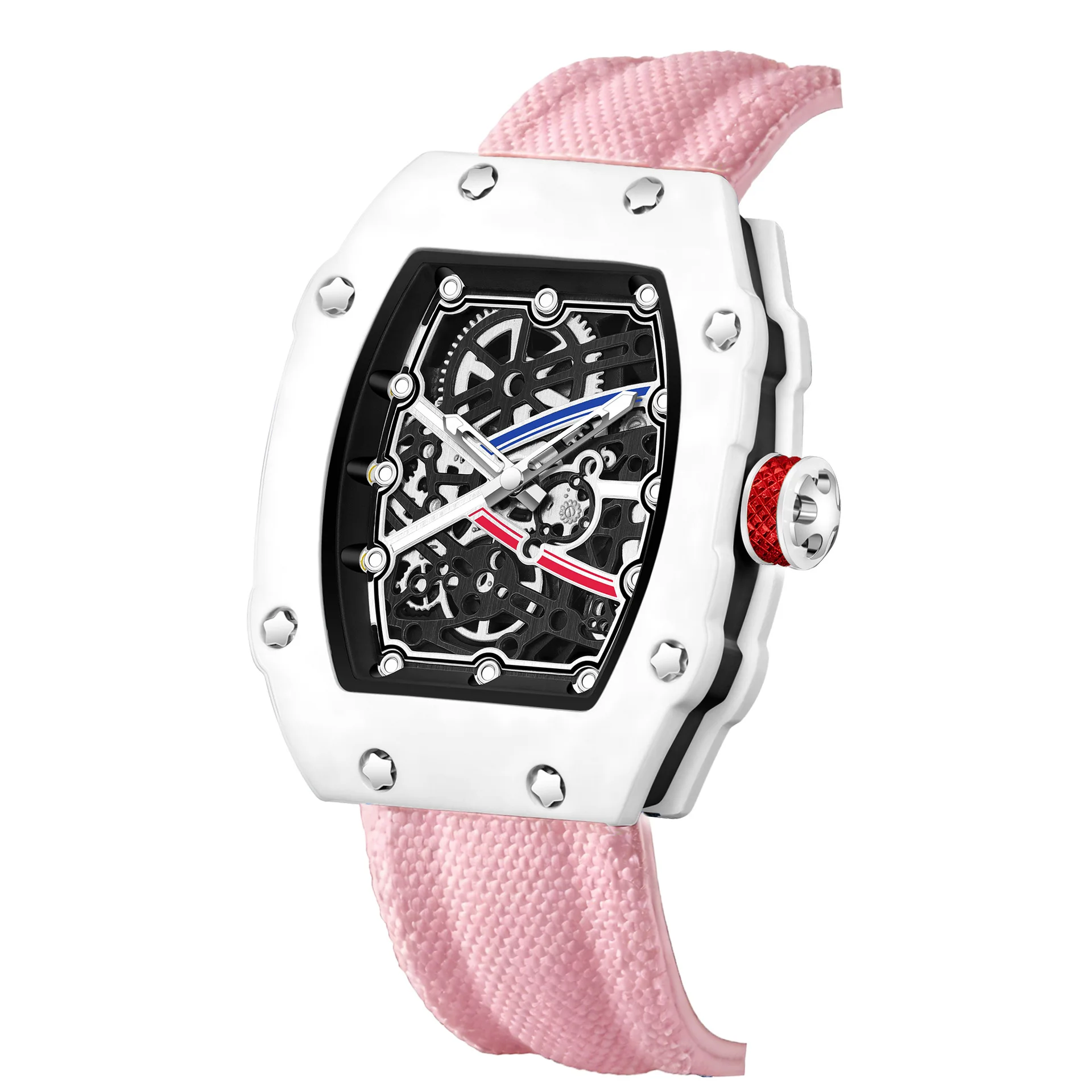 Women's barrel-shaped fashion personalized women's watch waterproof luminous couple watch quartz watch