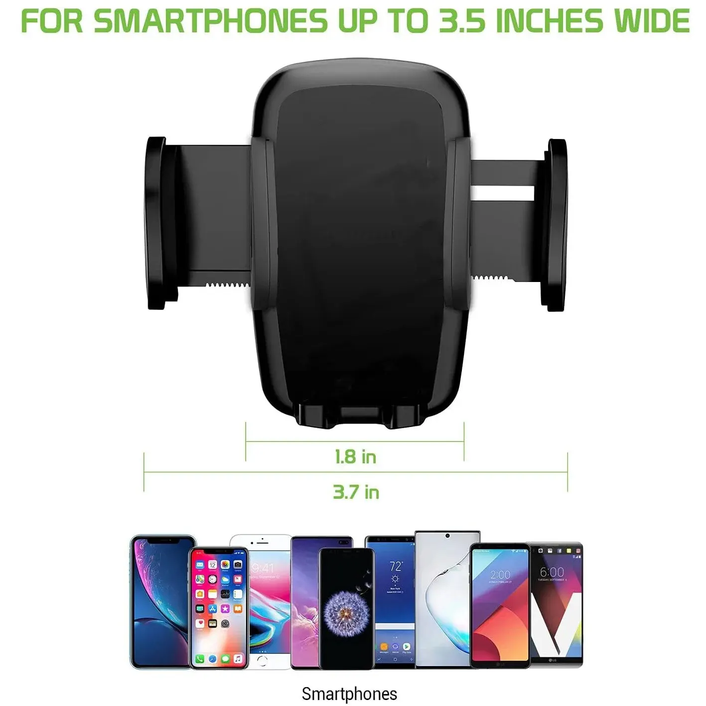 Sturdy CD Slot Phone Mount with One Hand Operation Design,  Compatible with All  Smartphone Mobile