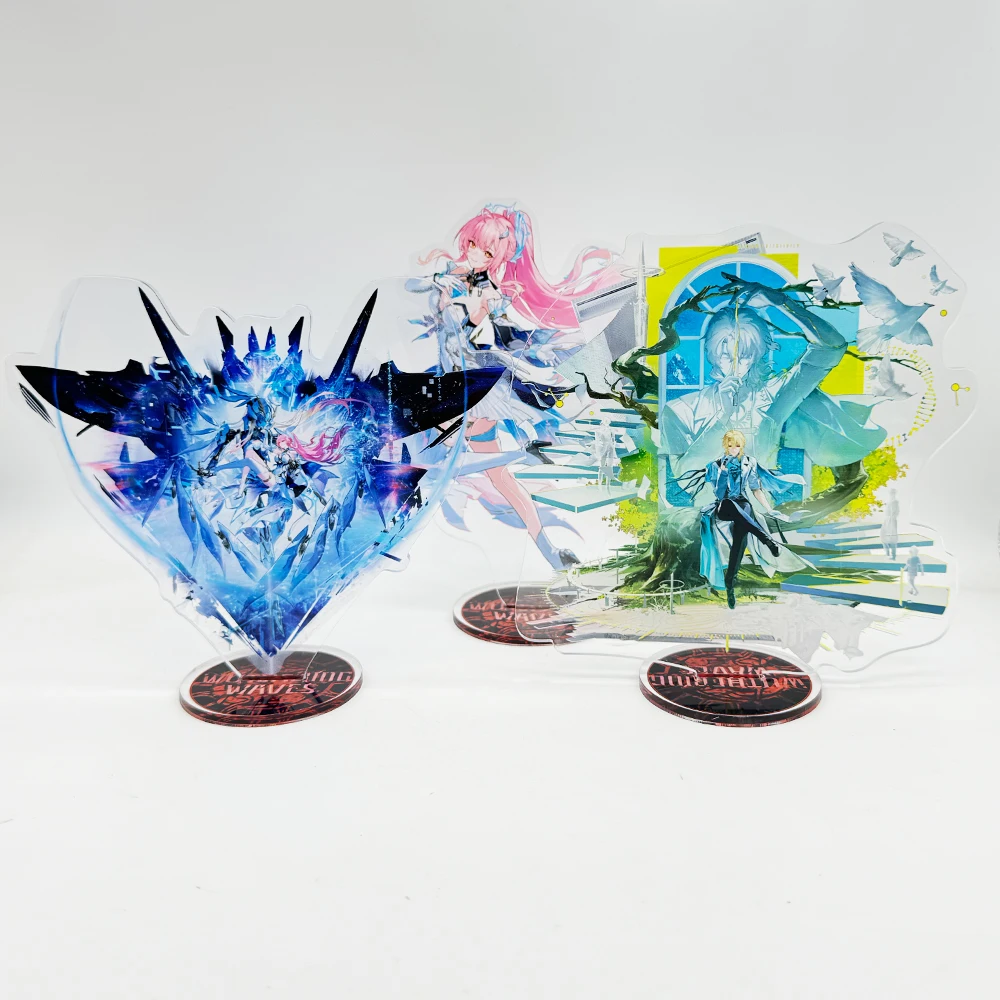 Anime Wuthering Waves Augusta Gallery Figure Stand Model Plate Key Chisa Aemeath Carlotta Acrylic Standing Iuno Cantarella Gift