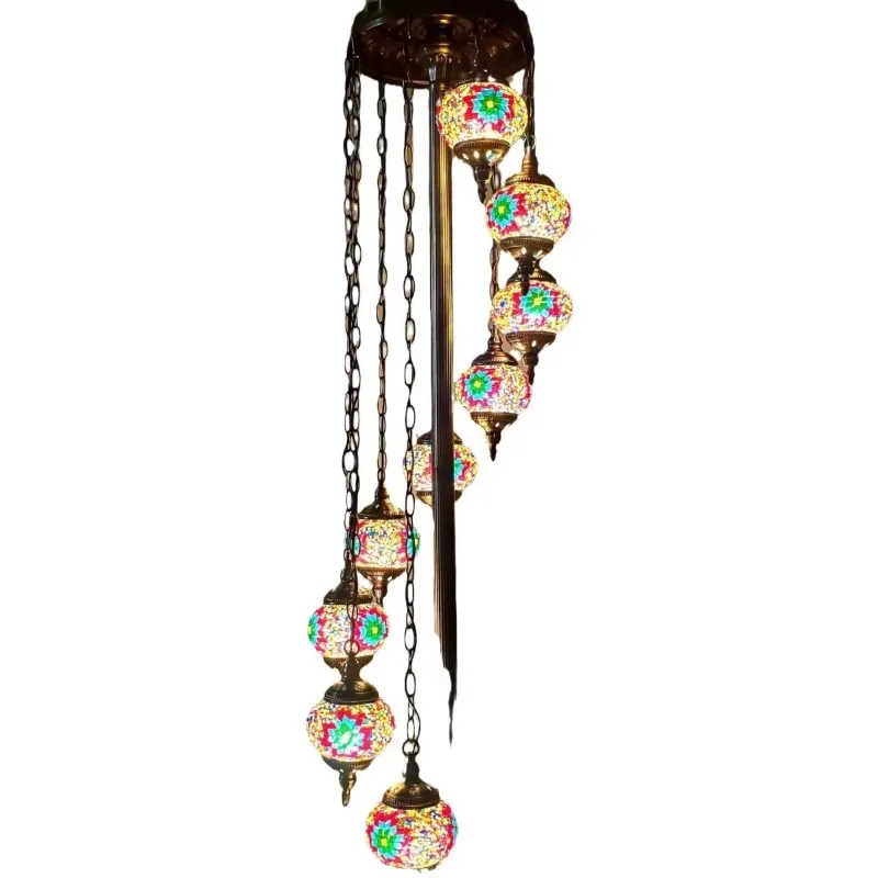 Luxury romantic Xinjiang Pavilion LED coffee western restaurant floor lamp