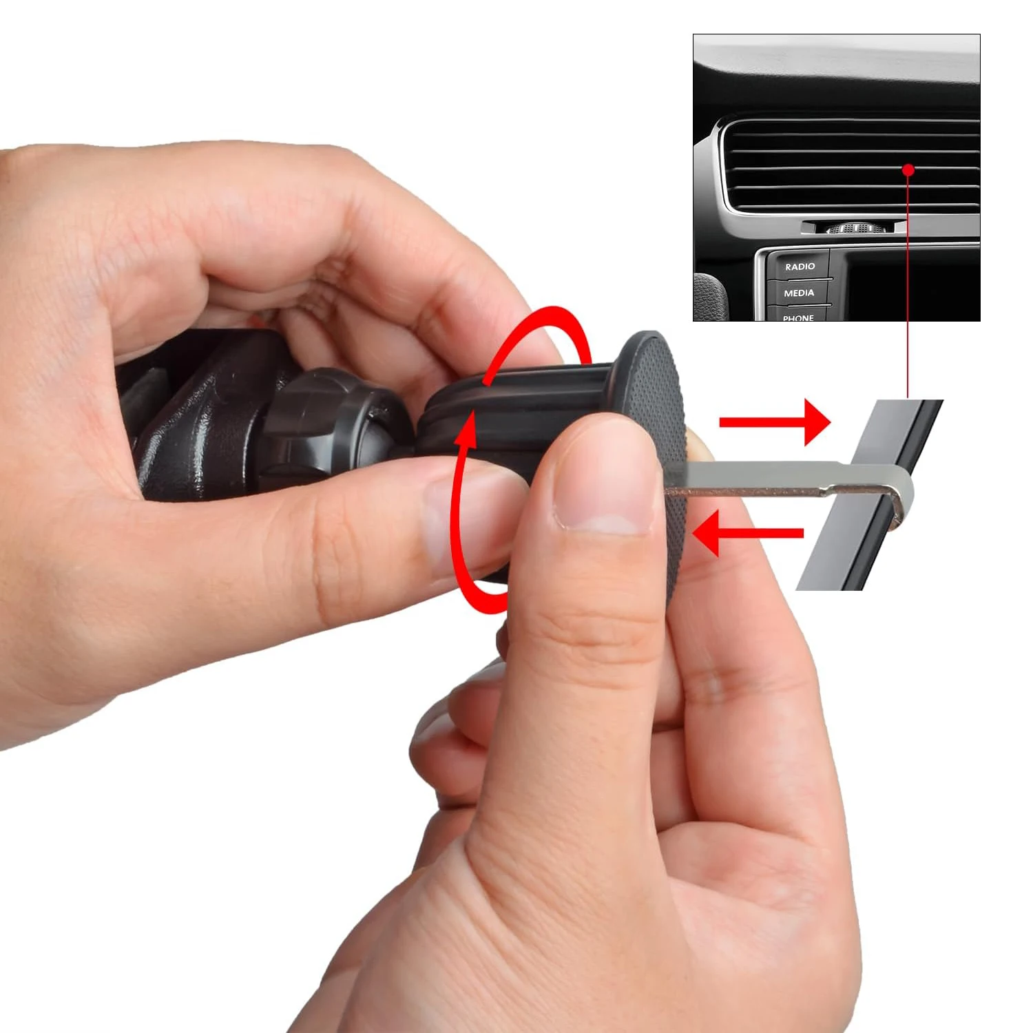 Handheld Radio Car Mount Speaker, Mic Car Holder, Dispositivo de contato estacionário, Suporte Walkie Talkie