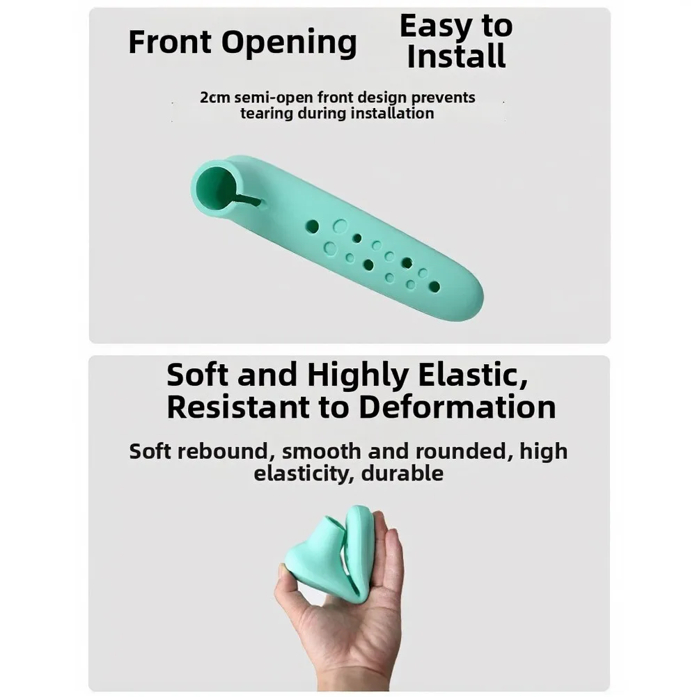 2 Pack Silicone Door Handle Protectors for Standard Interior Doors to Manage Handle Movement and Preserve Wall Finish
