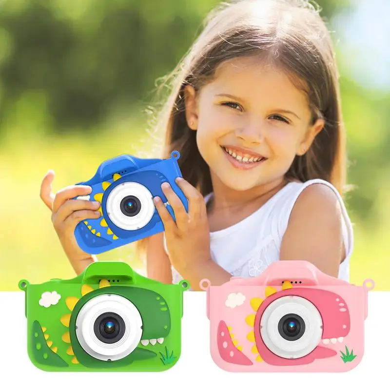 Dinosaur Toys Camera Selfie Digital Video Camera HD 1080P Multi-Functional Portable Video Camera For Toddler Childrens