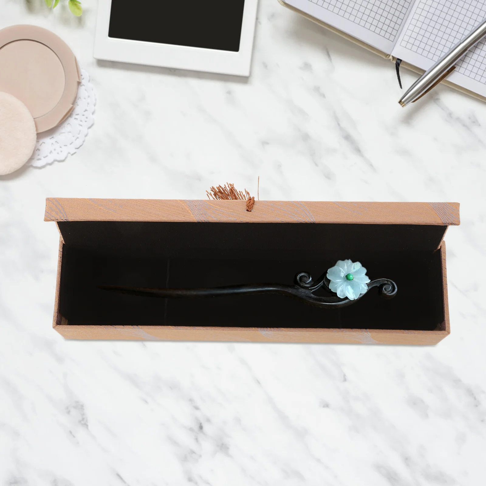 

2Pcs Tassel Jewelry Box Chinese Style Vintage Design Necklace Bracelet Rings Storage Case Compact Organizer Necklace Case
