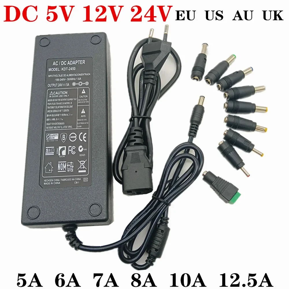 12V  Lighting Transformer AC 110V 220V Switching Power Supply 1A 2A 3A 5A 6A 8A 10A LED Power Adapter For CCTV LED Lamp
