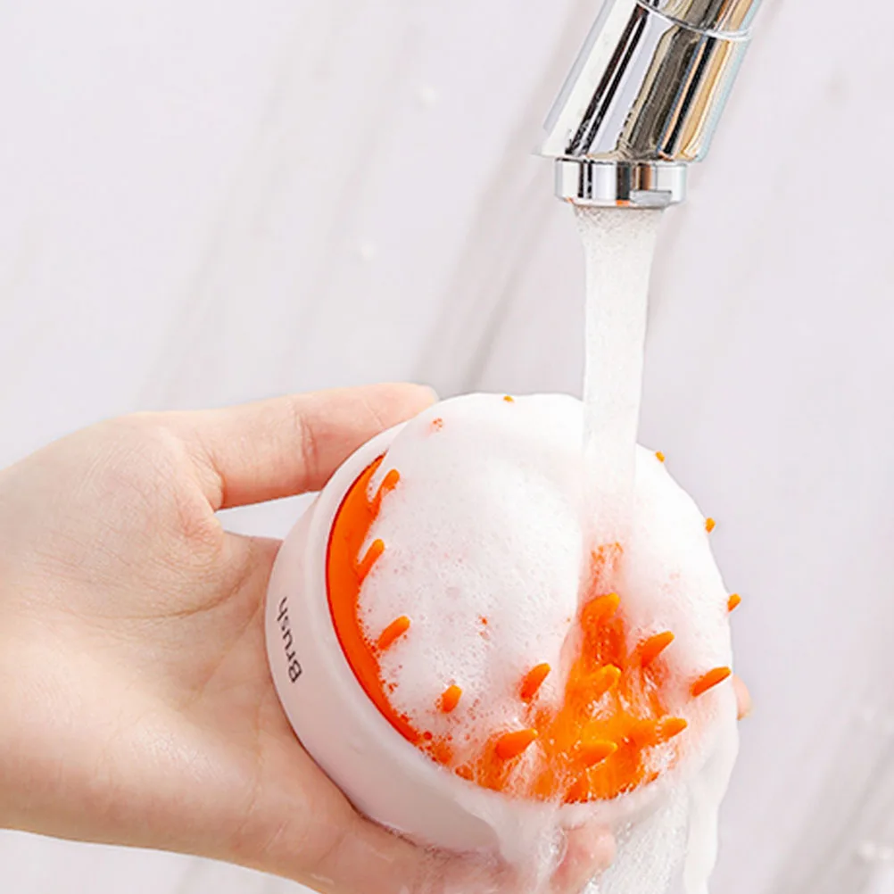 

Bath Brushes Skin Cleaning Body Massage Soft ABS TPR Exfoliate Circulation Baby Head Deep Clean Scalp Shampoo Hair Washing