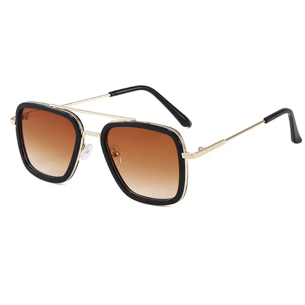 Lightweight Portable Semi Metallic Trend Sunglasses Nasal Brace Firm Hinge Texture Mirror Leg Fine Workmanship