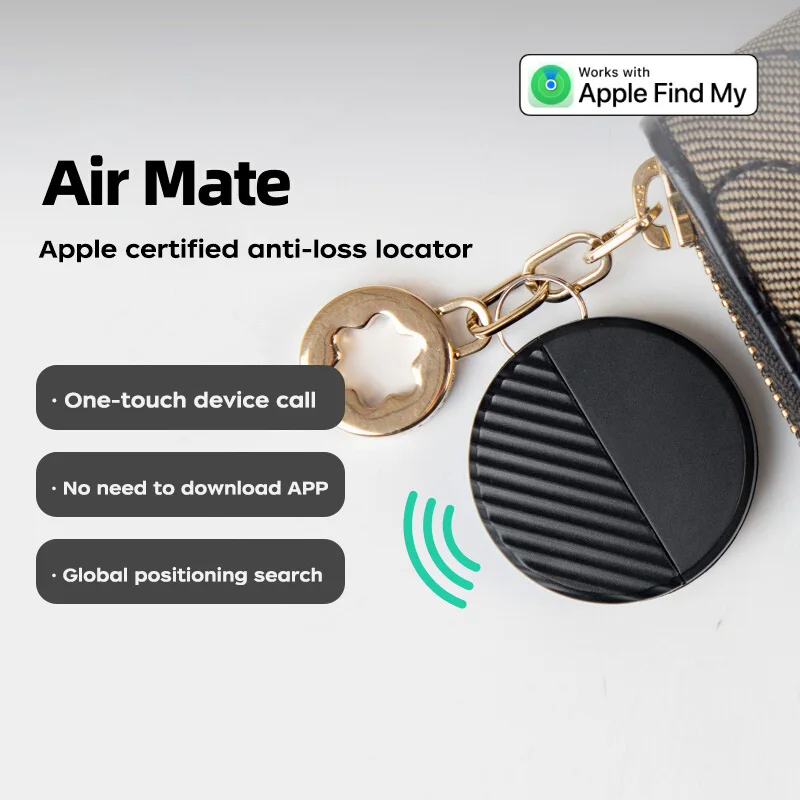 Micflip Smart Air Tag Bluetooth Mini Anti-lost tracker for keys luggage wallet Smart tag Works with Apple Find My APP (iOS only)