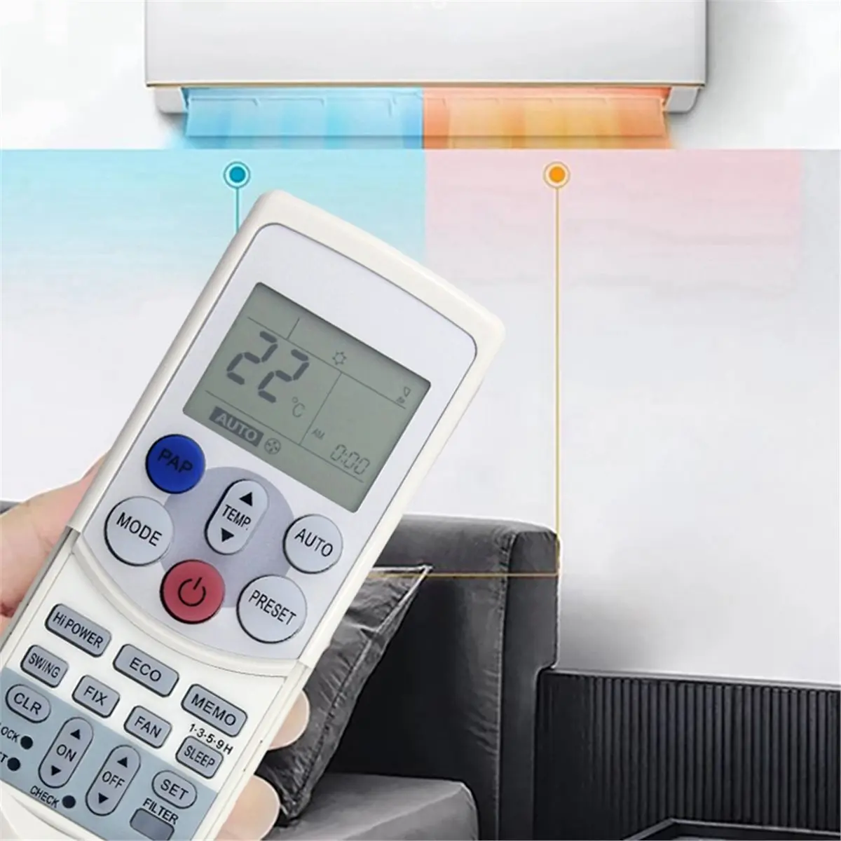Y513A NOW Replace A/C Remote Control for WH-H01JE Air Conditioner Remote Control