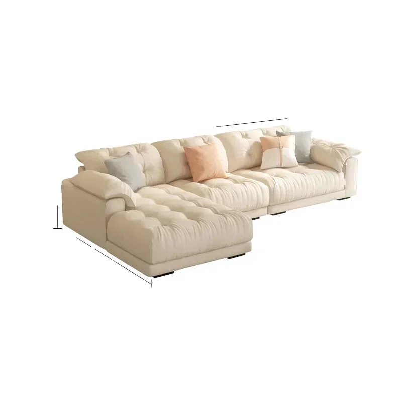 Sofa Minimalist Living Room Beauty Salon Easy Assembly Sturdy Durable Stable Comfortable Space Saving Ergonomic Waterproof