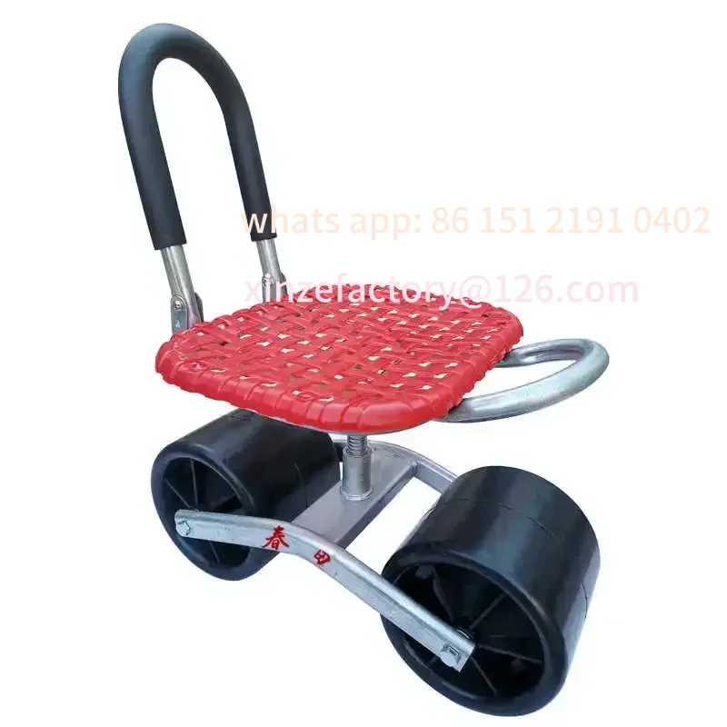 

Customizable uchwytem na narzędzia i parasol, żelazny krzesło robocze do przenoszenia, stołek na kółkach do ogr