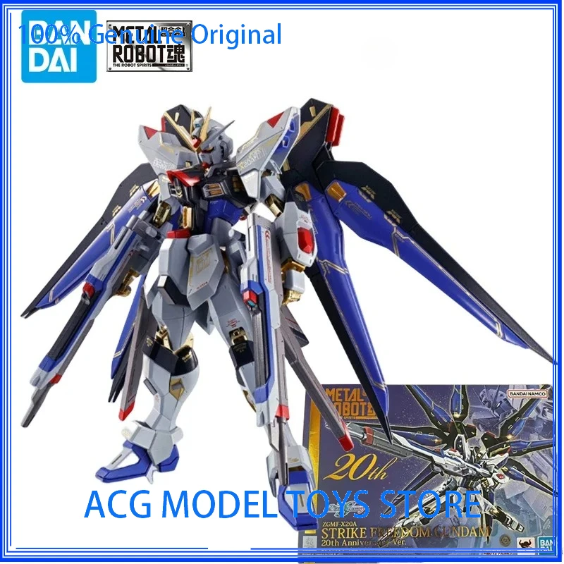 

Bandai METAL ROBOT ZGMF-X20A STRIKE FREEDOM GUNDAM 20th Annivesary Ver. Gundam Action Figure The Robot Spirits