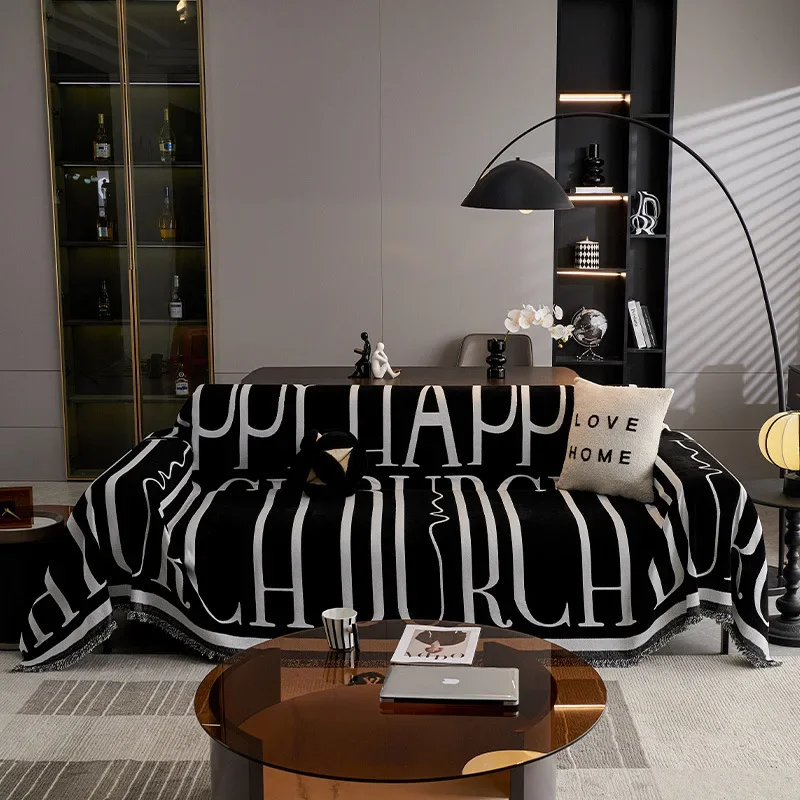 New Skin Friendly Delicate Sofa Towel Chenier Light Luxury High-end Sofa Cover Fabric Air Conditioning Couch Cover Blanket S178