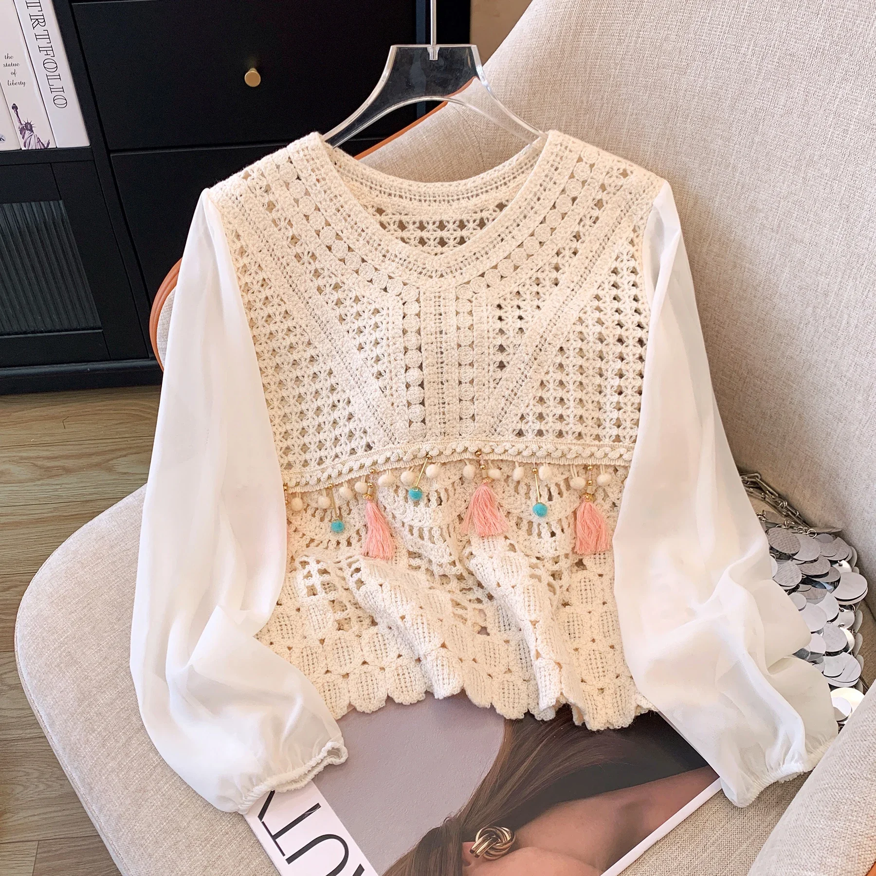 vakantie vrouwen gehaakte tops zomer vrouw uitgeholde t-shirts