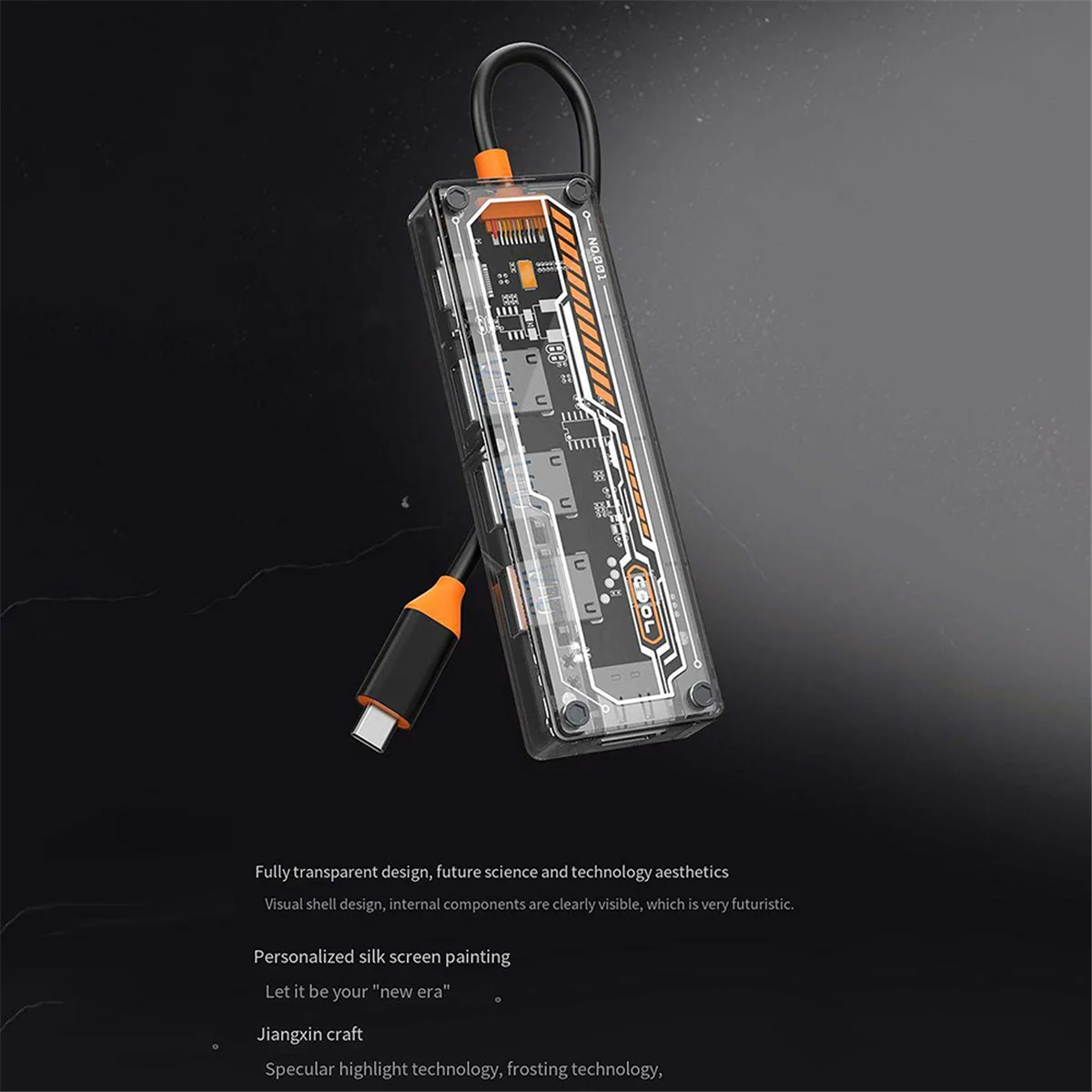 5 w 1 USB 3.0 Hub Stacja dokująca Adapter USB z USB2.0X2 USB3.0 PD100W USB-C 4K@30Hz do PC Laptop Telefon komórkowy