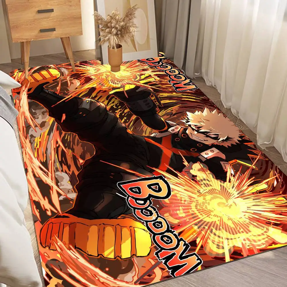 Anime My Hero A-academia B-bakugo Katsuki Entrance Door Mat Anti-slip Absorb Water Long Strip Cushion Bedroon Mat Toilet Rug