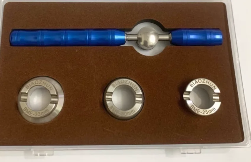 Abridor de caja trasera de reloj Baume & Mercier resistente al agua, removedor más cercano con 3 troqueles para Kit de herramientas de reparación de relojero