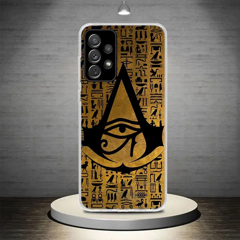 Sacred Eye of Horus Egypt Fresco Phone Case Cover For Samsung Galaxy A55 A54 A52 A53 A15 A14 A12 A13 A25 A24 A22 A23 A35 A34 A32