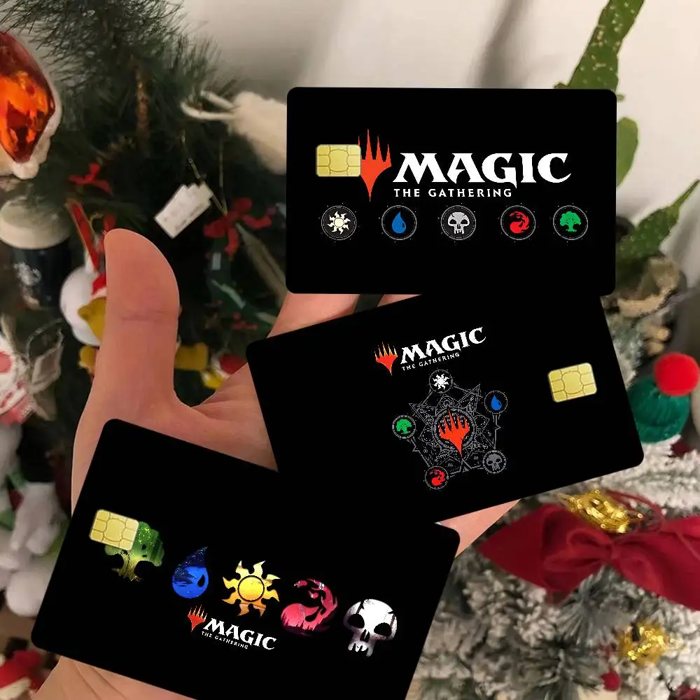 Gamer M-Magic The Gathering Anmie Anime Young Creidt Card Debit Card Sticker Film Case Front Tape For Small Big Chip No Chip