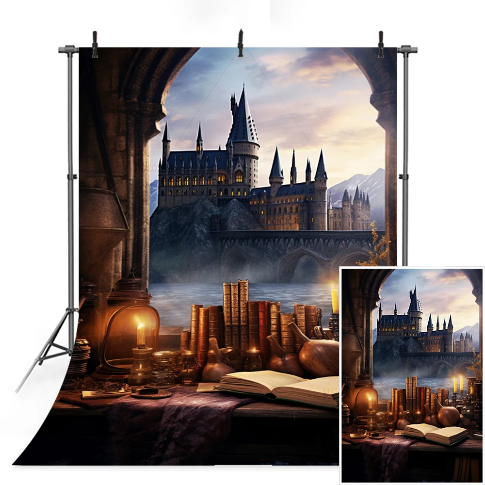 Magic College Style Halloween Backdrops For Photography Castle Backgrounds Baby Shower Photo Photographic Studio Shoots Props