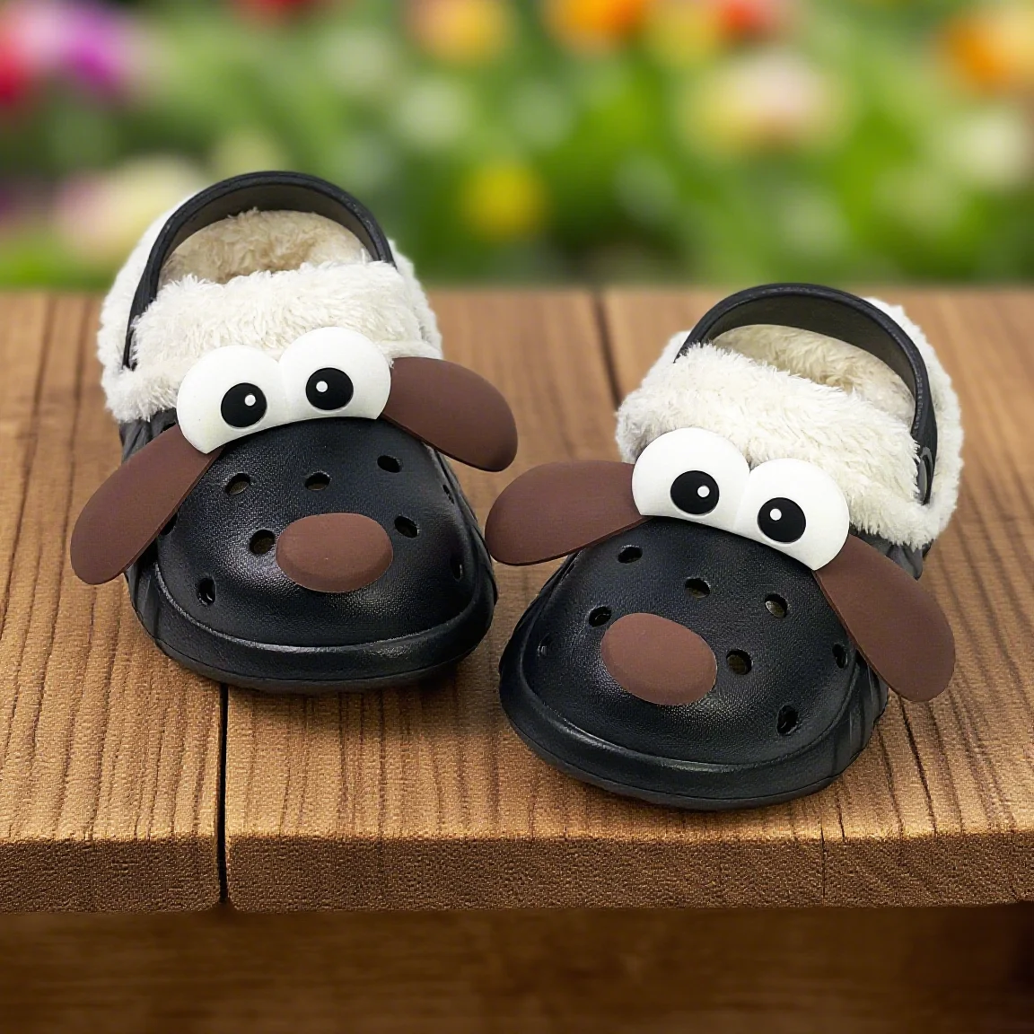 Nuove scarpe di cotone autunnali e invernali, scarpe di cotone per cani con orecchie grandi, pantofole di cotone con isolamento felpato, scarpe con suola morbida