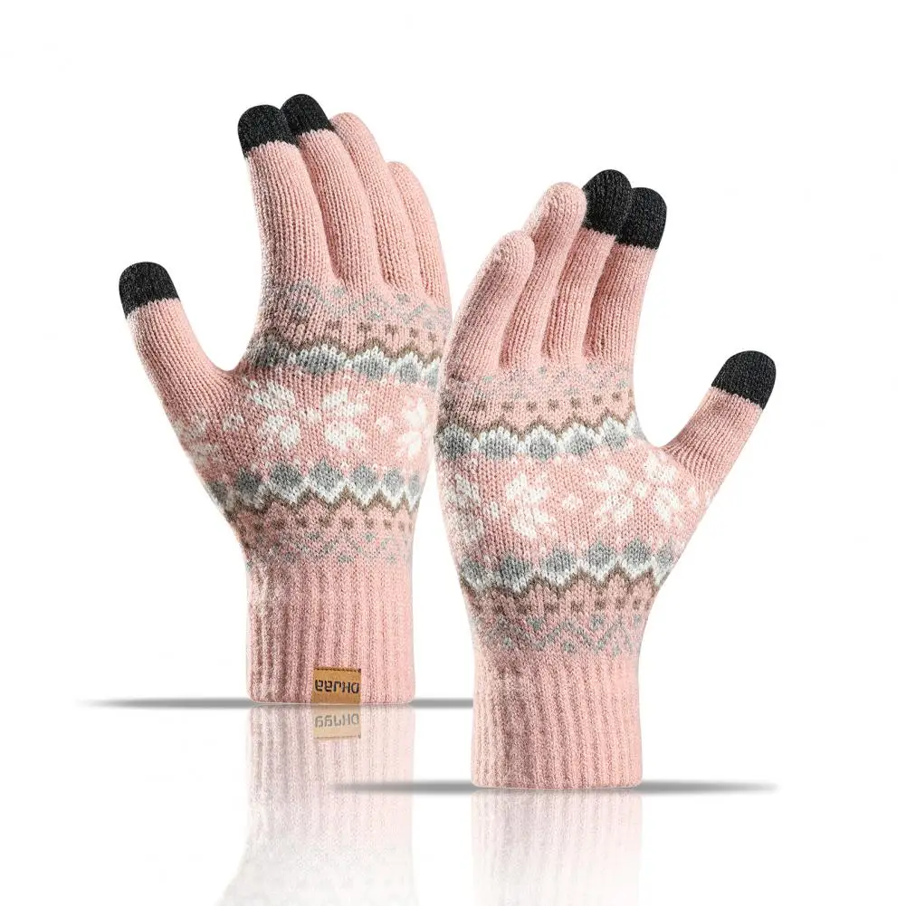 Conjunto de polaina elástica para el cuello, conjunto de guantes y polainas, gorro de invierno, bufanda, guantes con decoración de bolas de felpa, guantes cálidos de punto Unisex