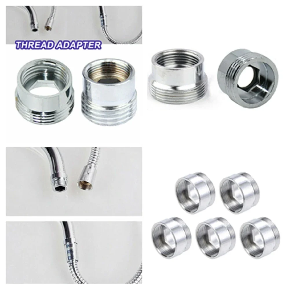 Tap Aerator Connector Inside Outside Inside Thread Water Saving Adaptor Connector Kitchen Faucet 16/18/20/22/24/28/mm To 22mm