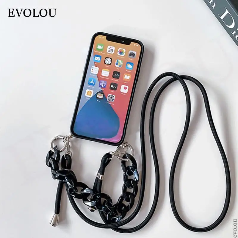 for Google Pixel 8 Pro Case Crossbody Necklace Lanyard Marble Chain Case for Google Pixel 7A 7 Pro 6 Pro 6A 8Pro Soft Cover