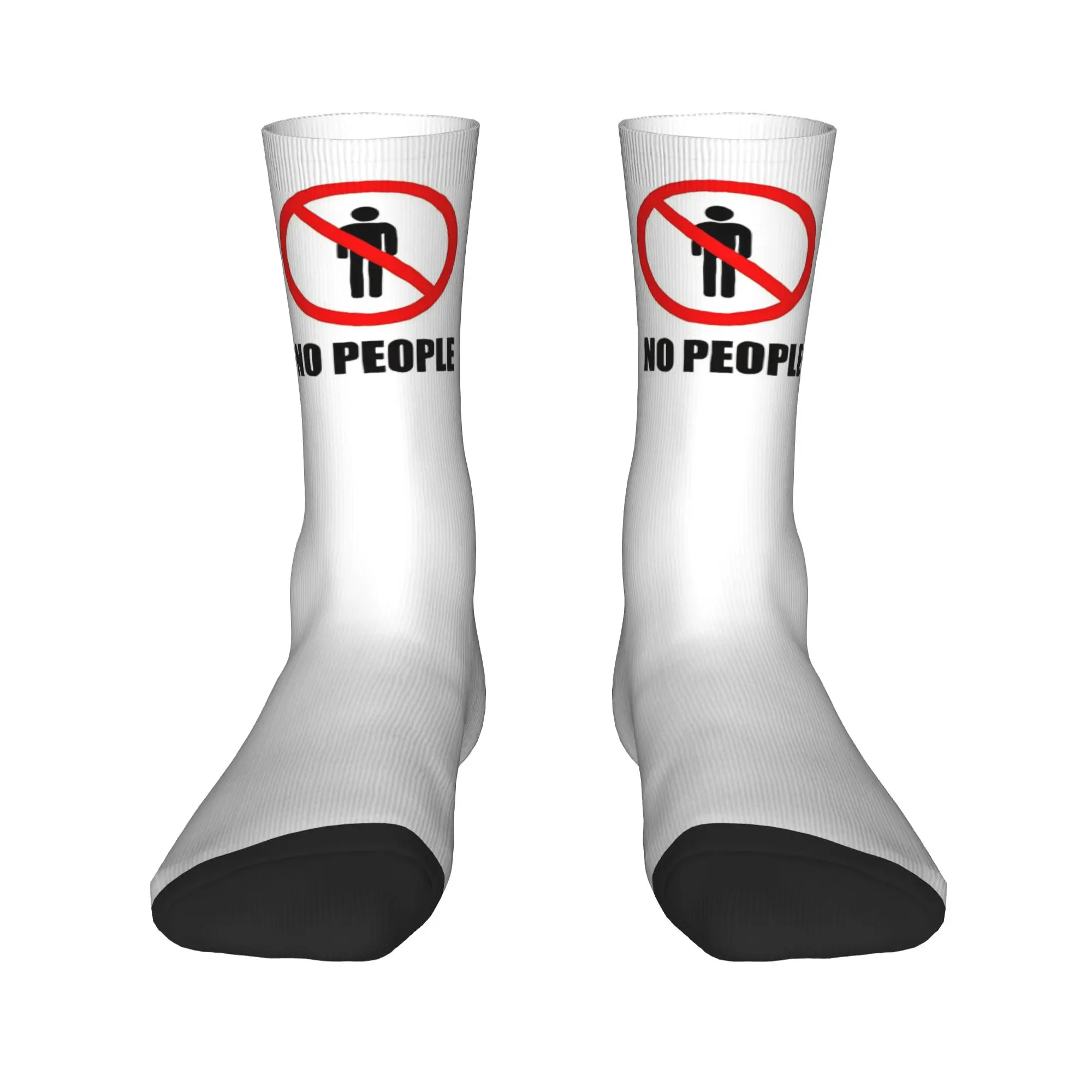 No People Socks No Pooping Design Stockings Non Slip Men Socks Medium Soft Autumn Retro Climbing Socks