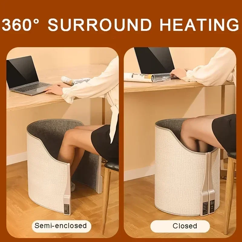 Portable Adjustable Thermostat Foot Warmer for Home Office Folding Electric Feet Heater