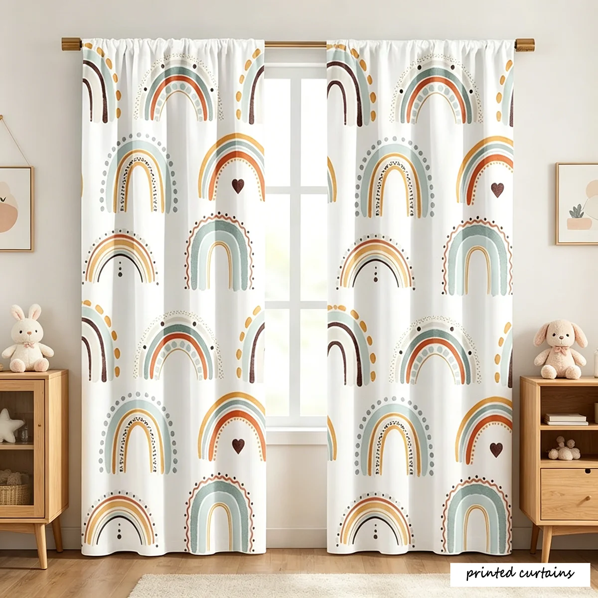2 pieces of curtain fabric, ra - Blackout Curtain Nursery recension och pris