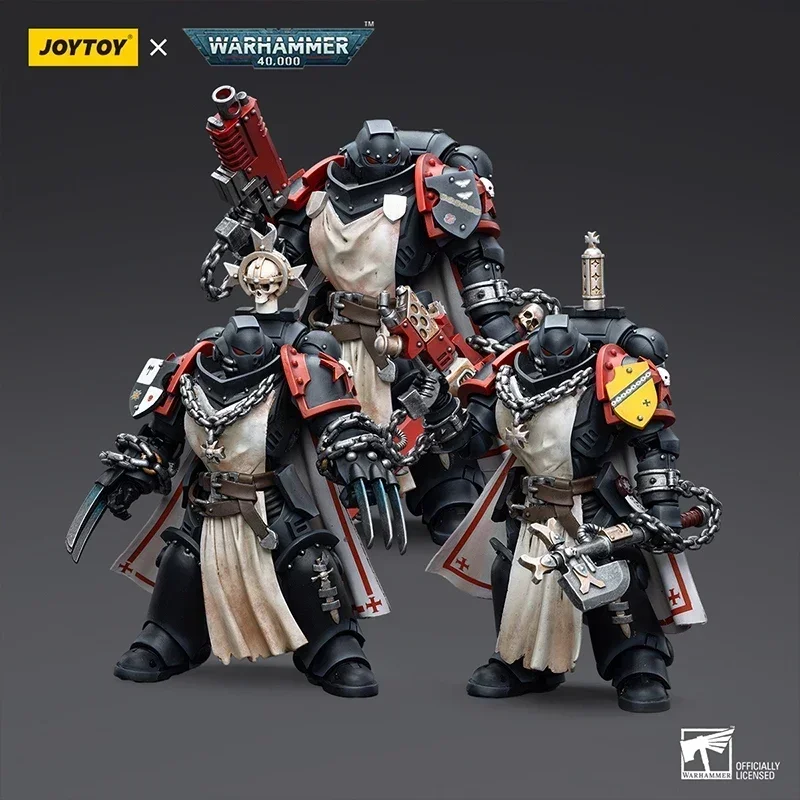 InStock JOYTOY Action Figure Warhammer 40K Black Templars Primaris Sword Brethren 1:18 Garage Kit Model Toys Collection Ornament