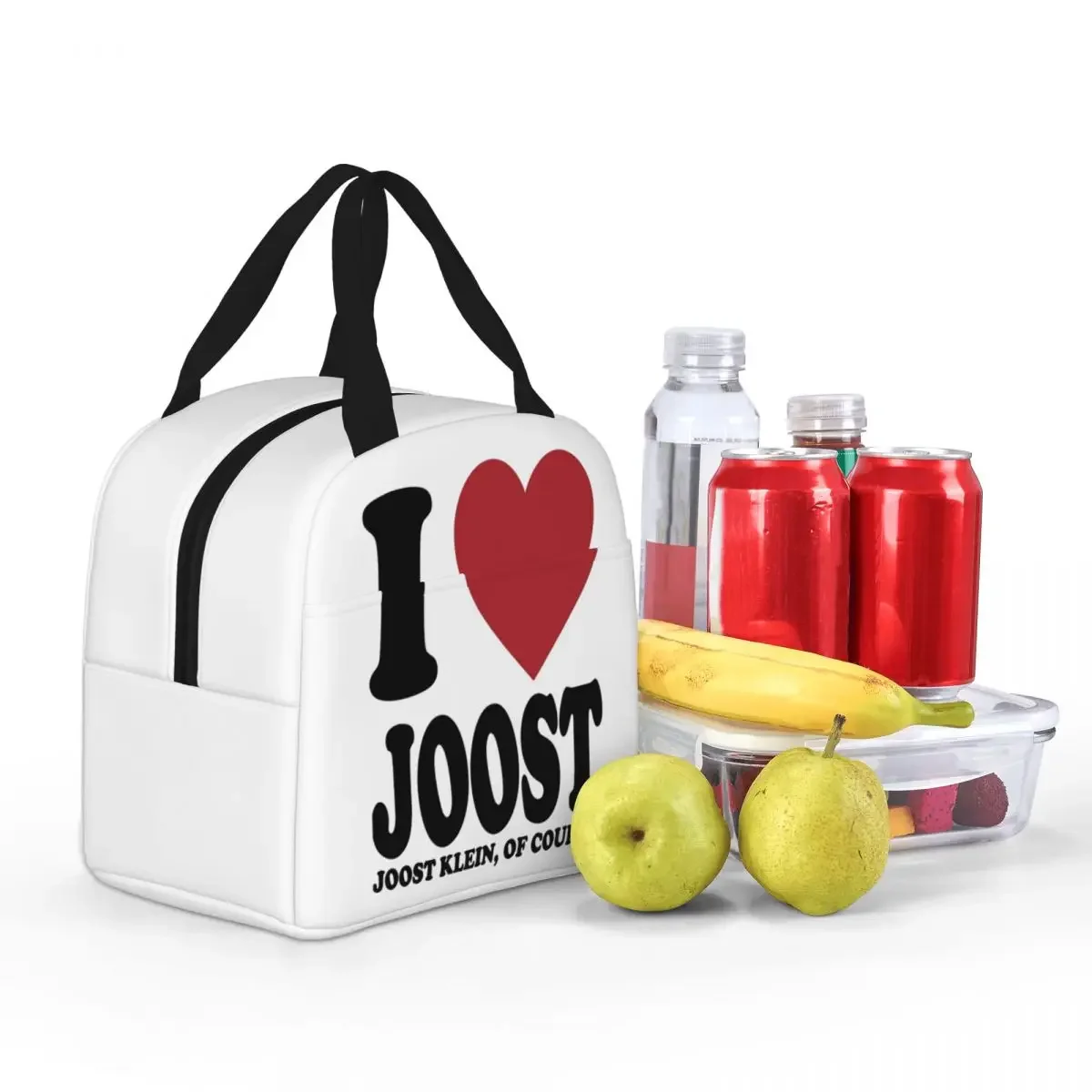 I LOVE JOOST KLEIN Cool Rapper borse da pranzo isolate contenitore per pasti di grandi dimensioni borsa termica Lunch Box Tote borse da viaggio per la conservazione degli alimenti