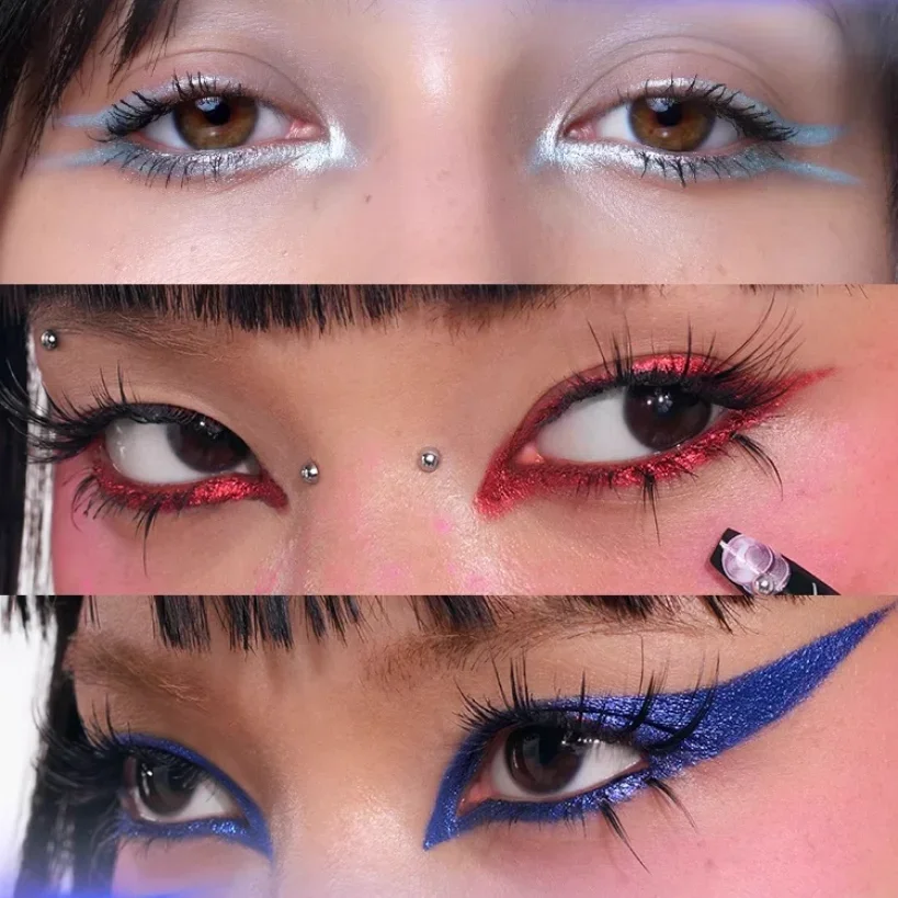 Kaleidos Lunar Arcade Photon Eyeliner Chameleon Colour Long Wear Glitter Metallic Waterproof Eye Liner Pen Makeup