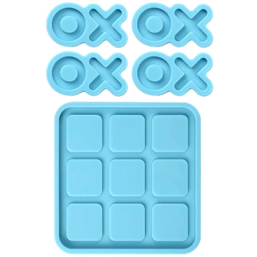 

Desktop Xo Board Mold Square for Mousse Silica Gel Soap Making Molds Table Game Epoxy Casting