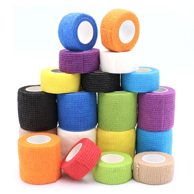 

4.5m Colorful Athletic Wrap Tape Sport Self Adhesive Elastic Bandage Elastoplast Sport Protector Knee Finger Ankle Palm Shoulder